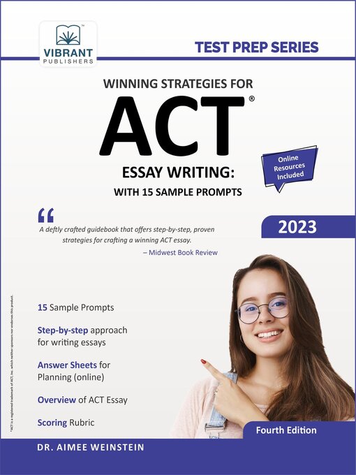 Title details for Winning Strategies For ACT Essay Writing by Vibrant Publishers - Available